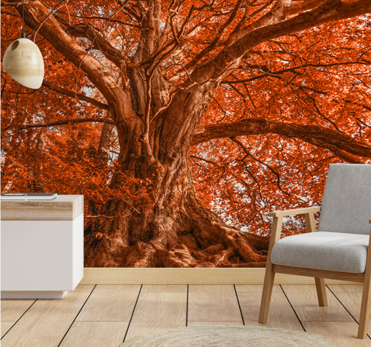 Wall mural trees majestic autumn tree - TenStickers