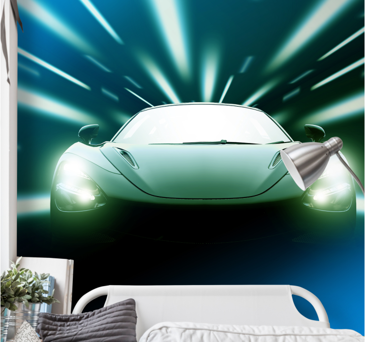 Wall mural vehicle stylish racing car - TenStickers