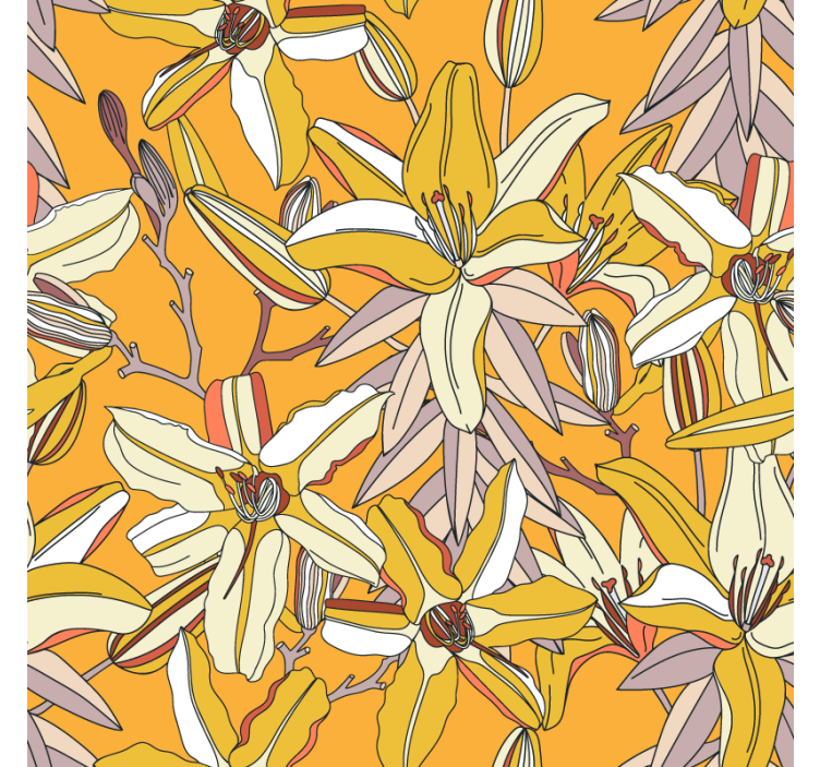 Yellow flowers more coasters - TenStickers