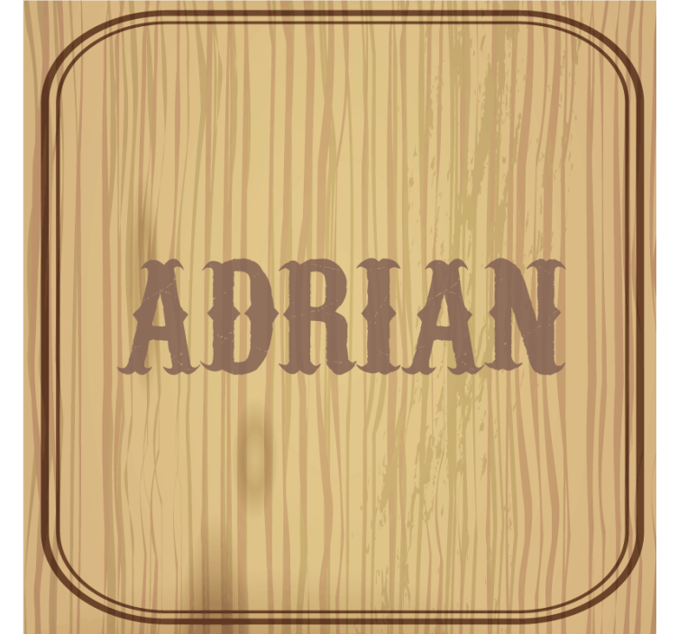 Custom Name personalised coasters - TenStickers