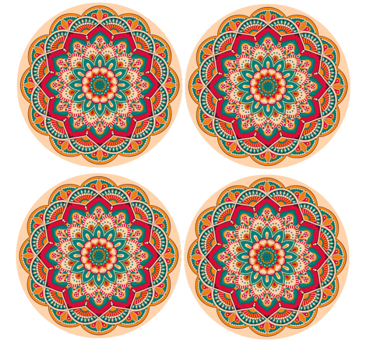 Mandala designs  more coasters - TenStickers