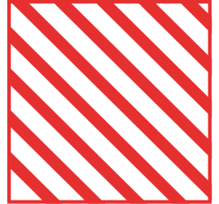 Red striped pattern coasters - TenStickers