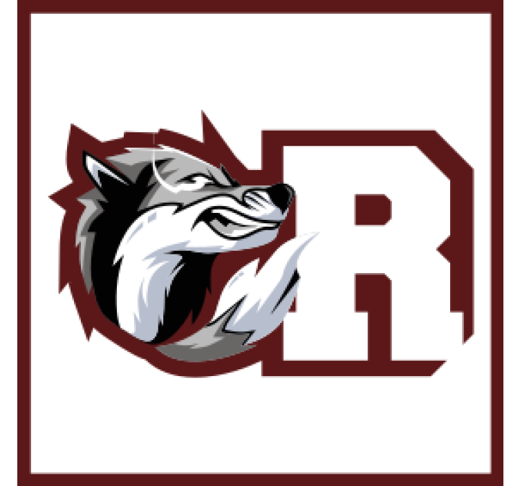 Personalisable coasters wolf crest monogram - TenStickers