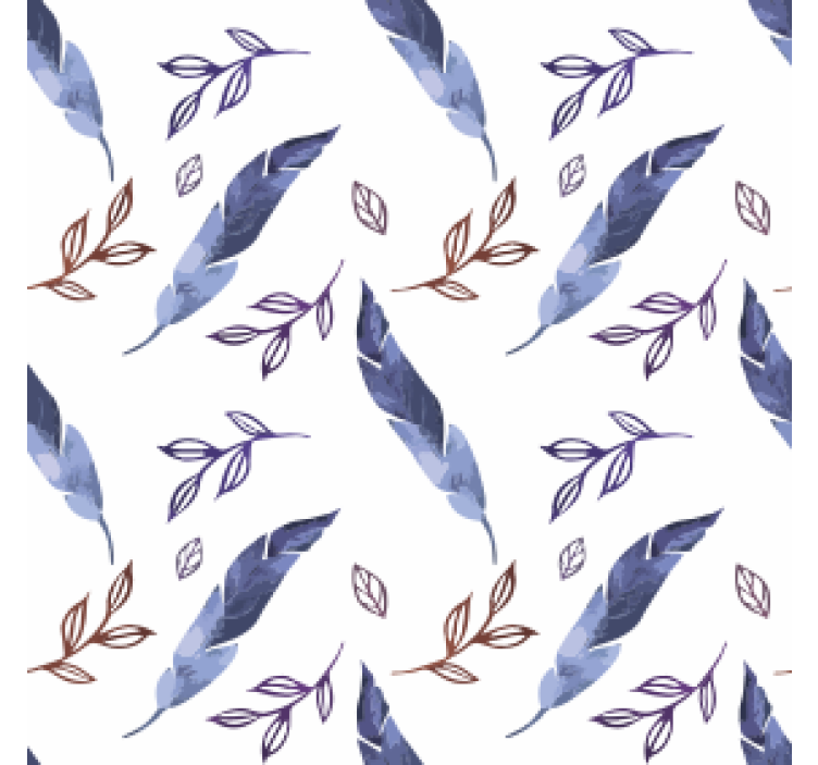 Coasters with foliage watercolor designs - TenStickers