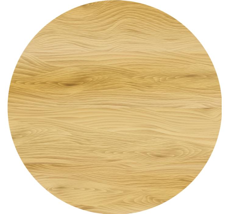 Coasters natural wood round surface - TenStickers