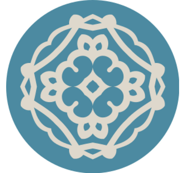 Coasters with detailed design overlay - TenStickers