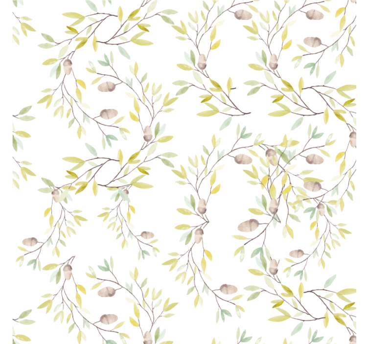 Floral vine pattern coasters - TenStickers