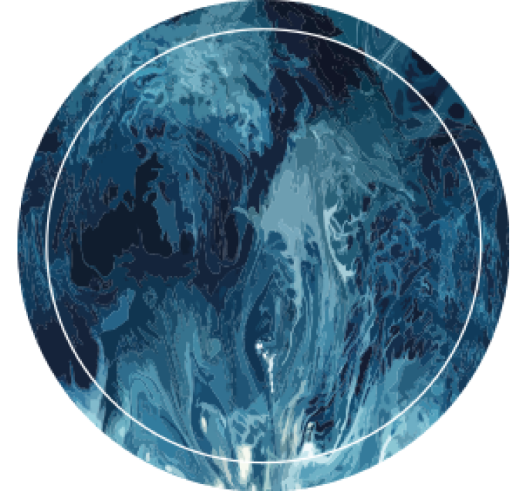 Coasters abstract blue swirl pattern - TenStickers