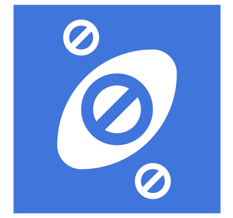 Abstract blue shapes beer mats - TenStickers