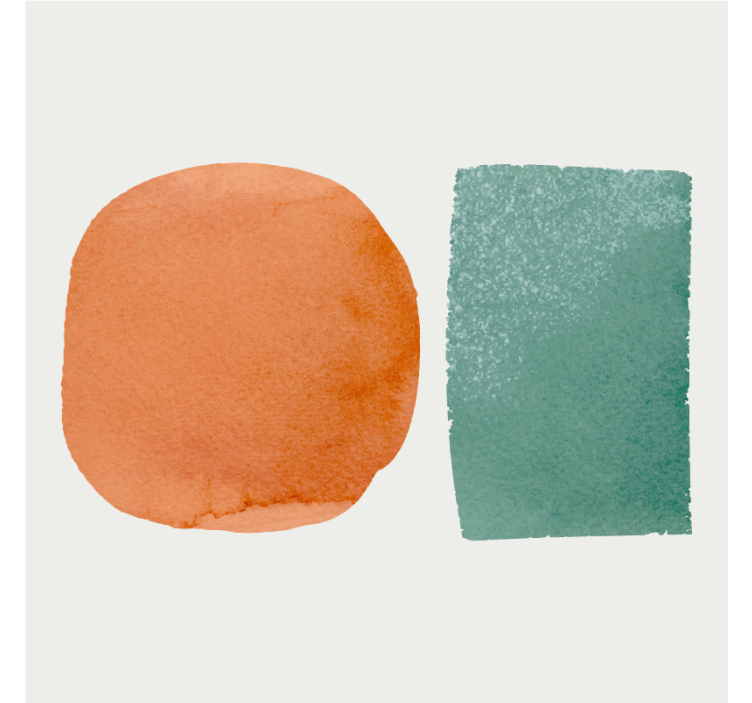 Coasters with abstract shape pairing - TenStickers