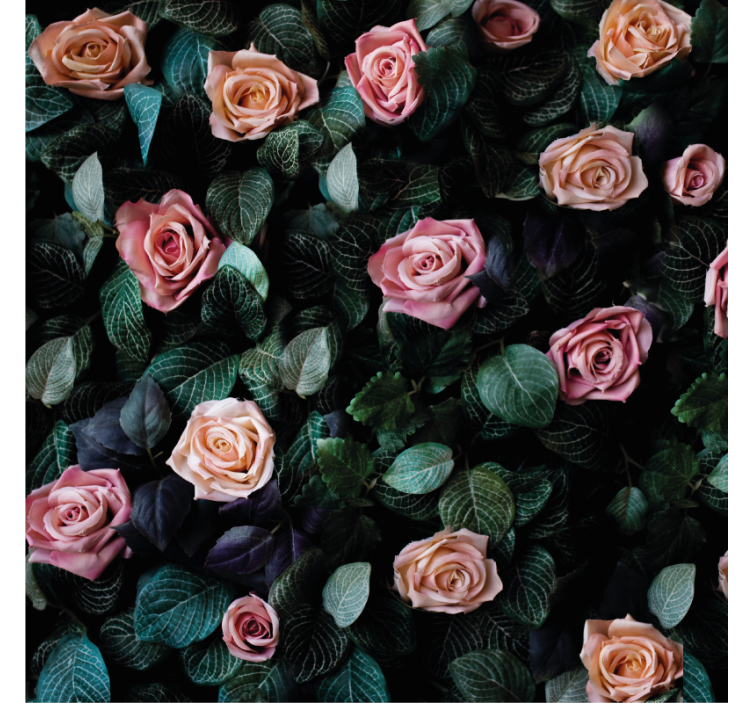 Geek coasters romantic floral design - TenStickers