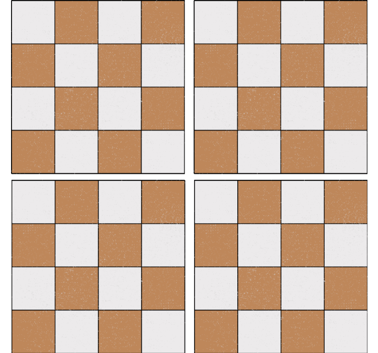 Coasters with square textured surface - TenStickers