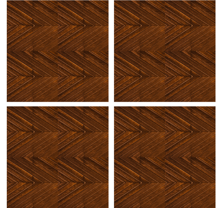 Chevron pattern wood coasters - TenStickers