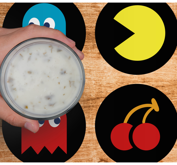 Geek coasters colorful vintage icons - TenStickers