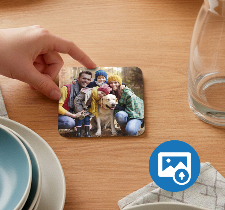 Custom image design personalisable coasters - TenStickers