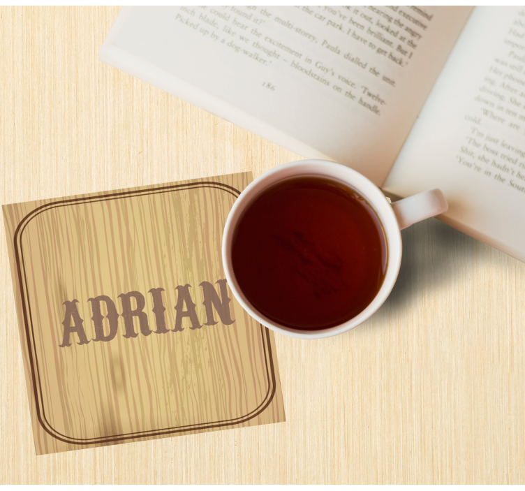 Custom Name personalised coasters - TenStickers