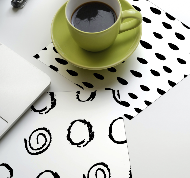 Different patterns modern coaster - TenStickers