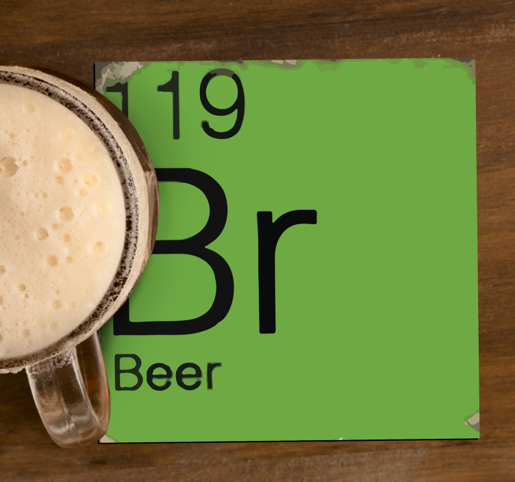 Periodic table geek coasters - TenStickers