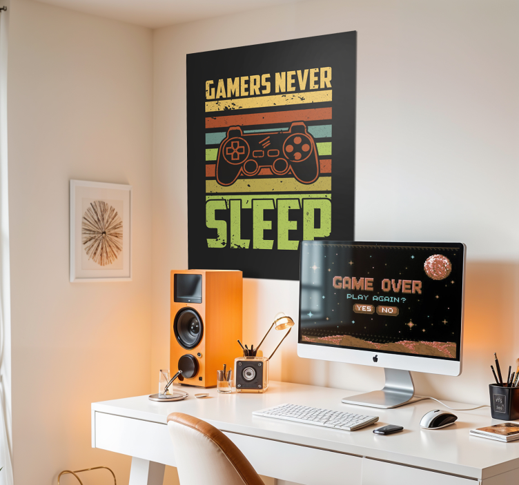 Retro design video game poster - TenStickers
