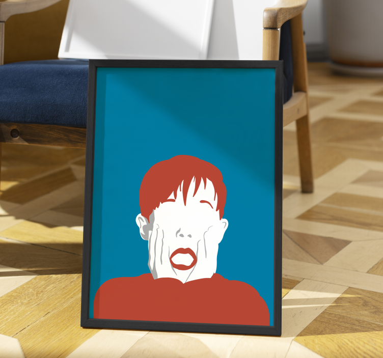 scared kid poster - TenStickers