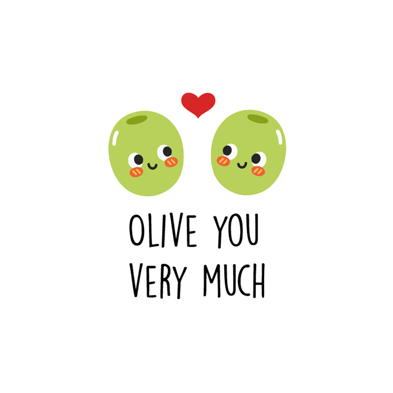 Kitchen poster funny quote about olives - TenStickers