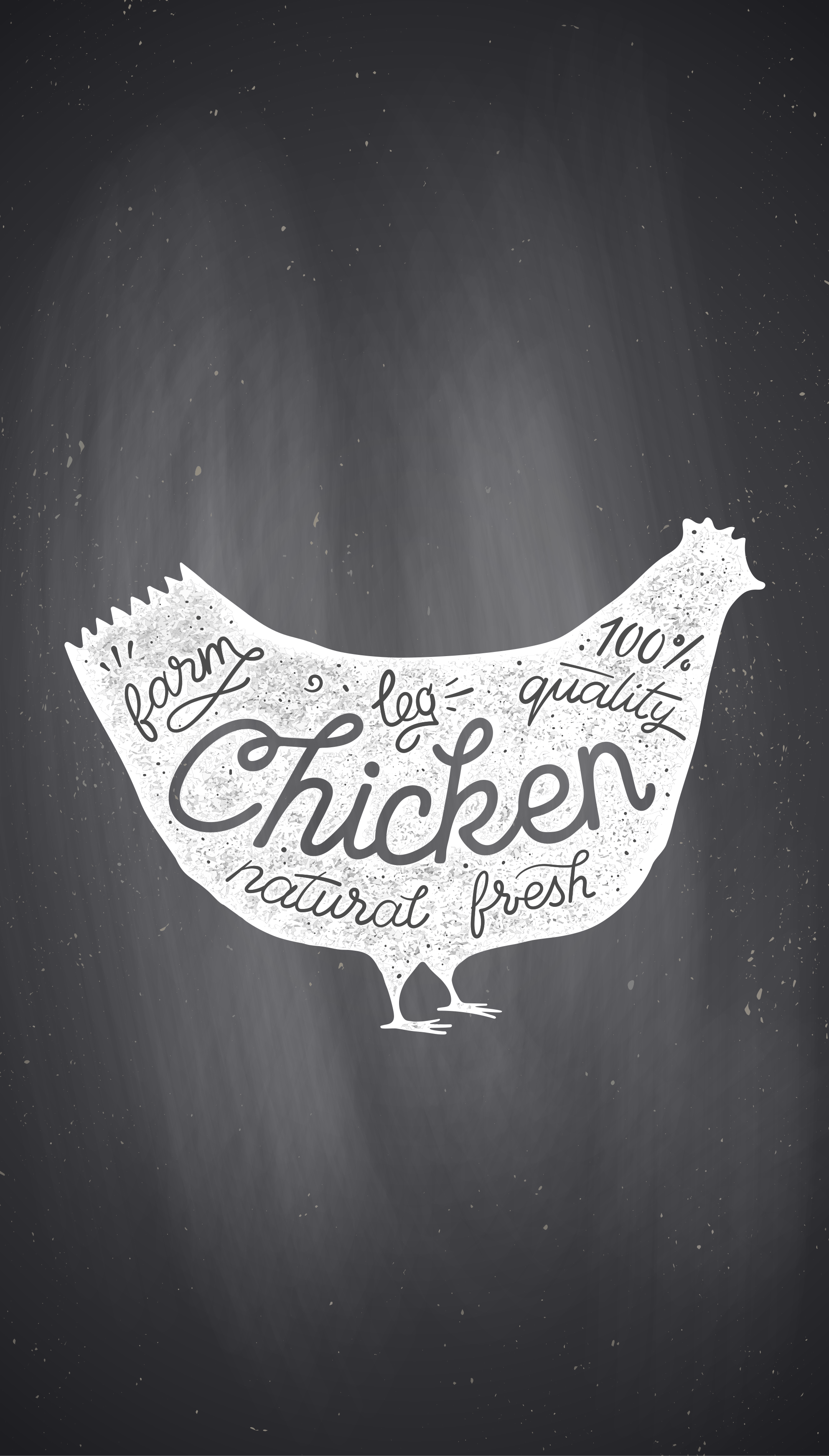 Kitchen poster of farm-fresh chicken - TenStickers