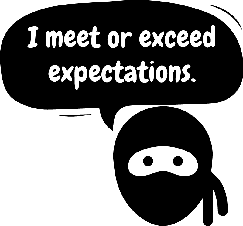 Office poster - meet or exceed expectations - TenStickers