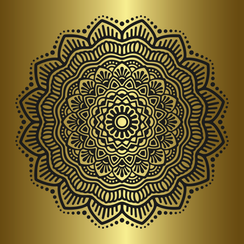 Living room poster mandala art for tranquil spaces - TenStickers