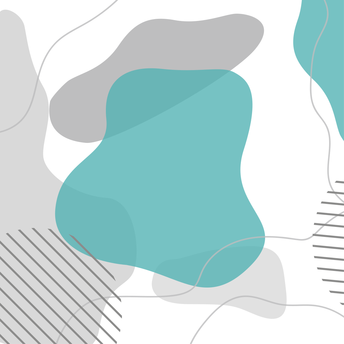 Living room poster featuring blue and green art - TenStickers