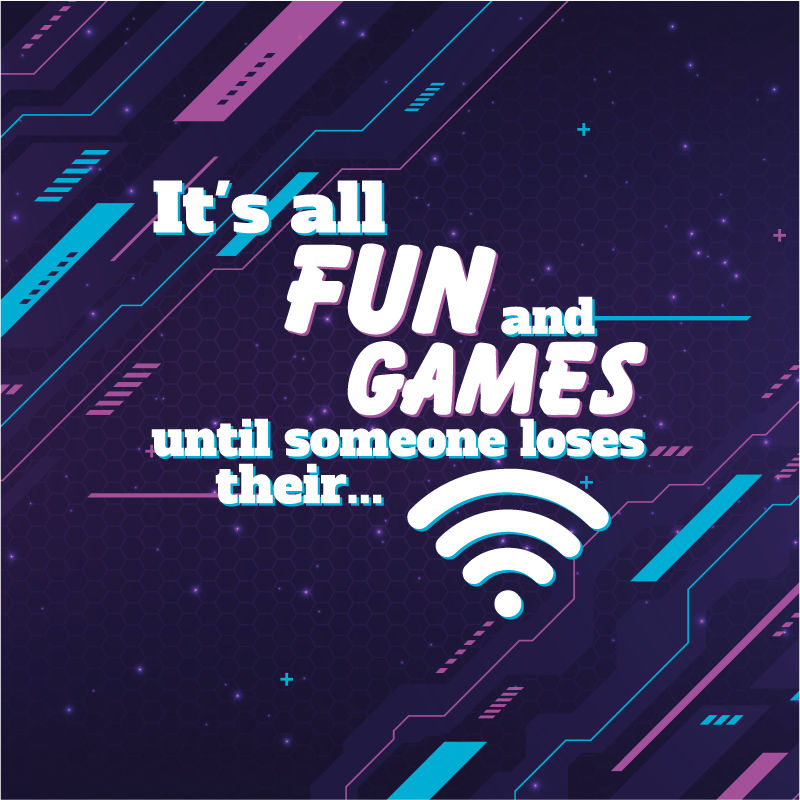 Funny joke wifi poster for teenager - TenStickers