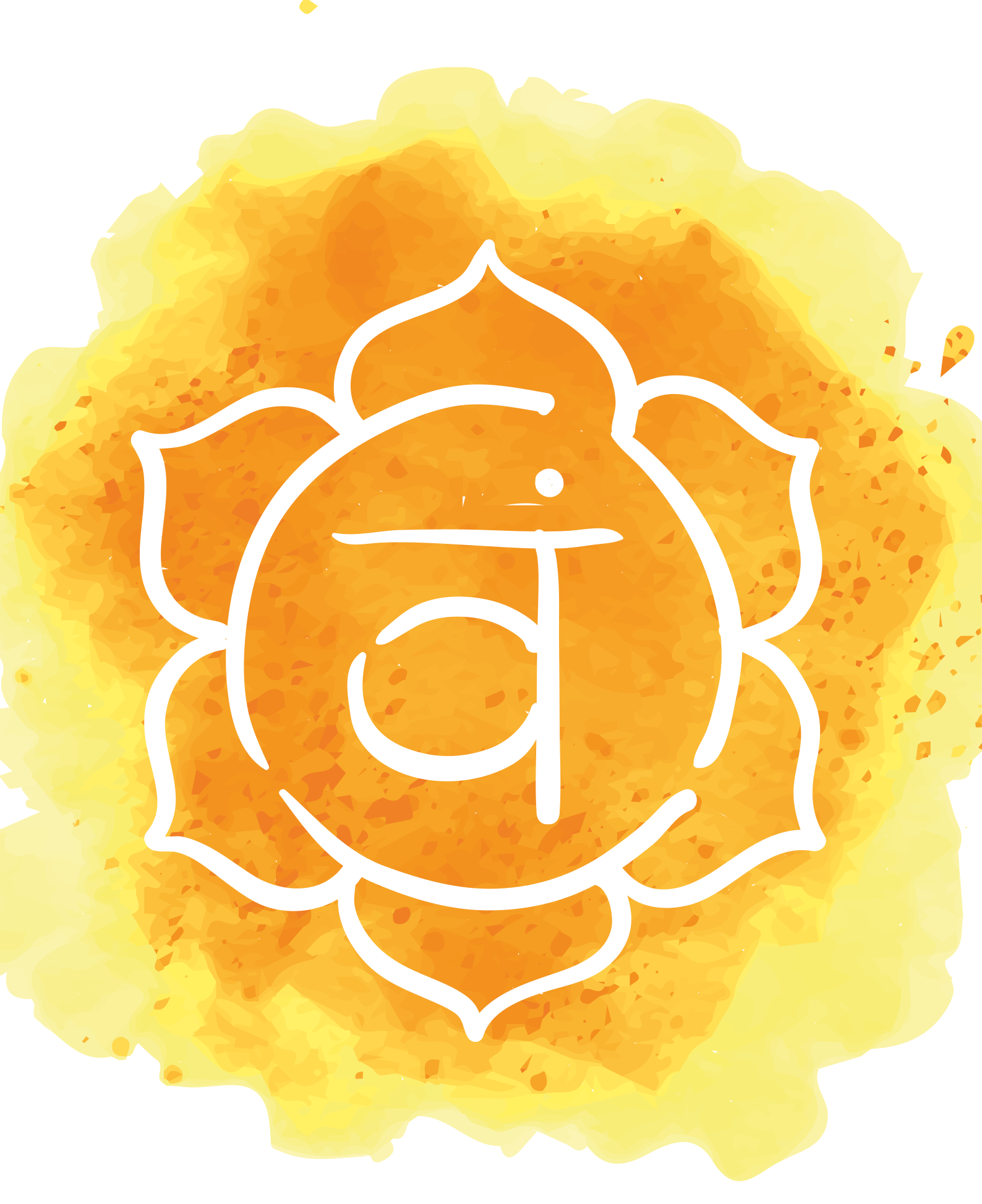 Zen poster beautiful sacral chakra design - TenStickers