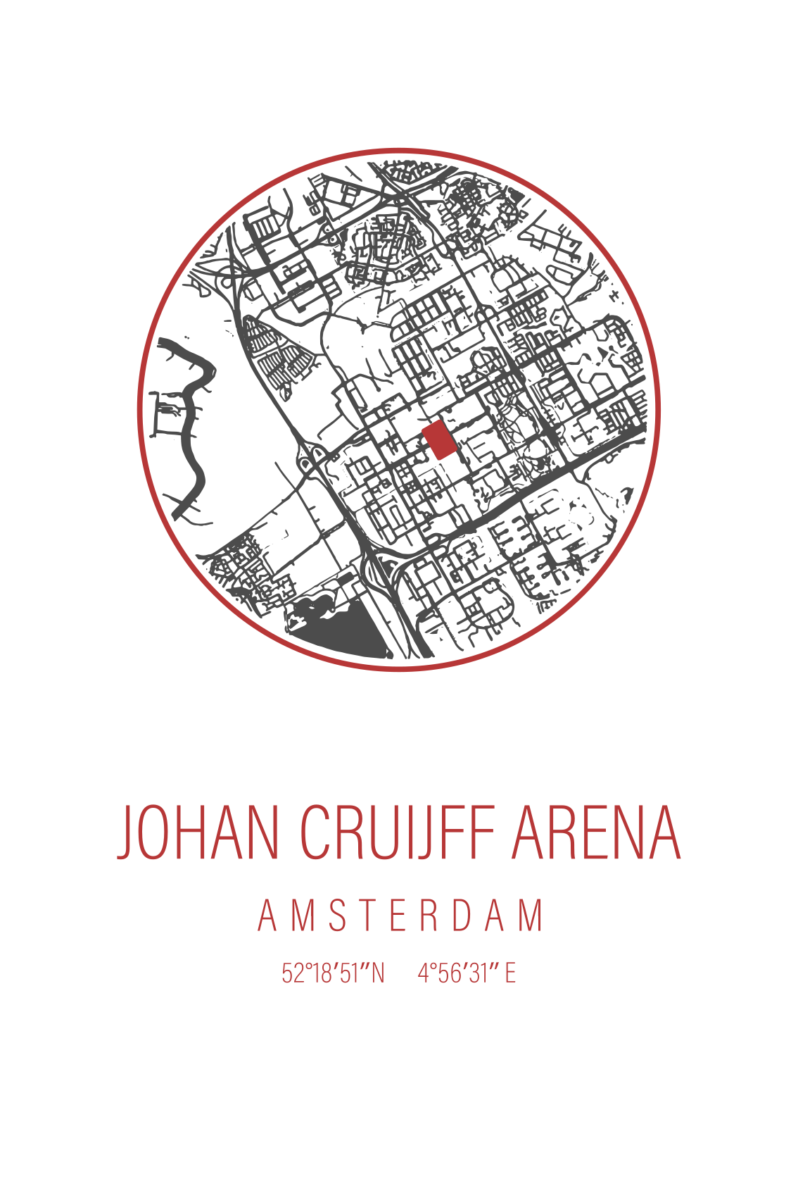 Sports poster amsterdam arena - TenStickers