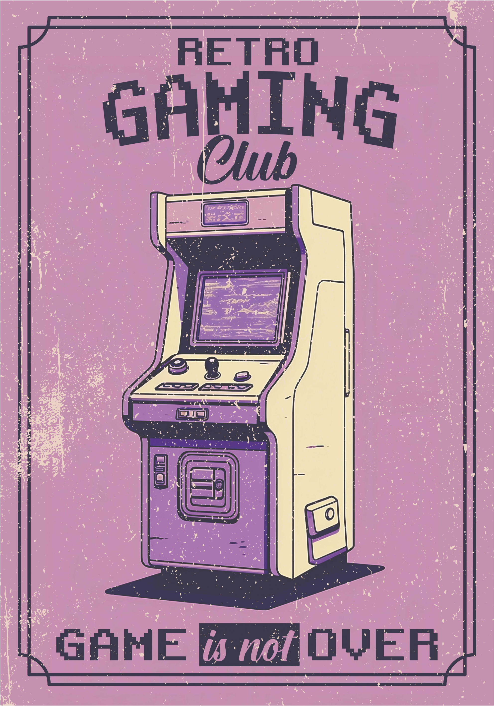 retro gaming club poster for teenager - TenStickers