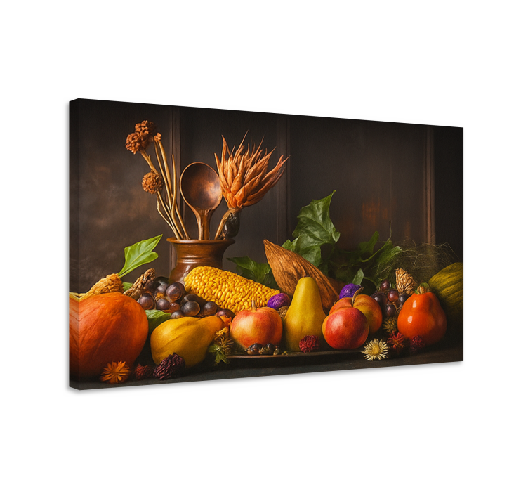 Rustic vegetables and fruits kitchen prints - TenStickers