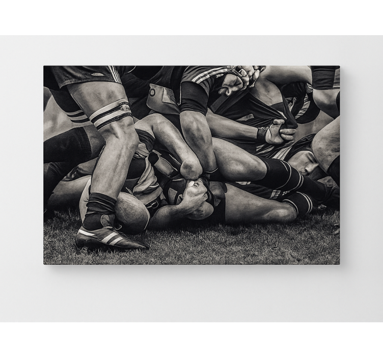 Rugbymen players canvas art - TenStickers