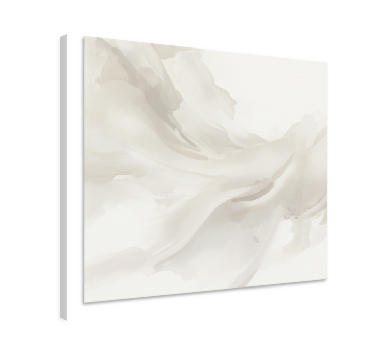 Modern canvas art in cloud dancer color - TenStickers
