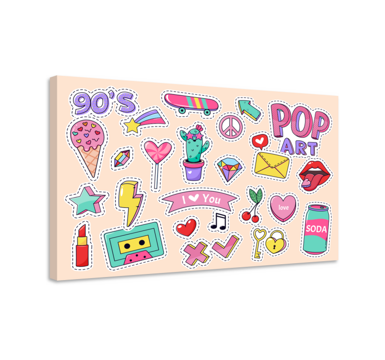 Retro Pop Stickers abstract wall art  1 - TenStickers