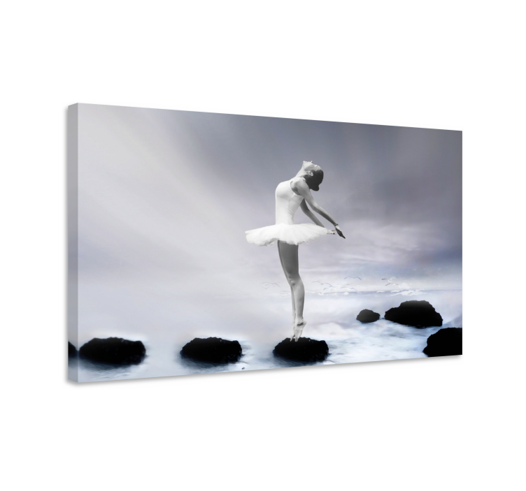 Realistic Ballerina canvas print - TenStickers