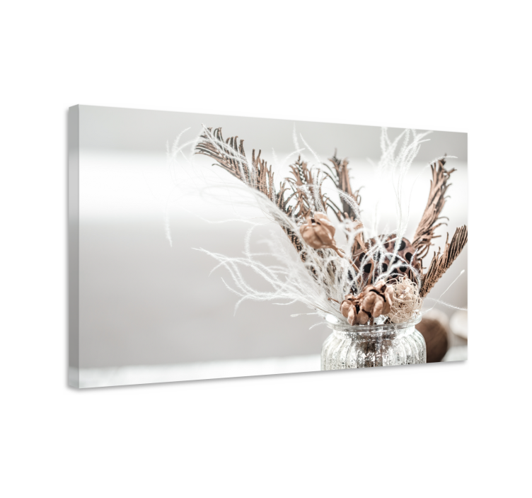 Flowers canvas dried floral design - TenStickers