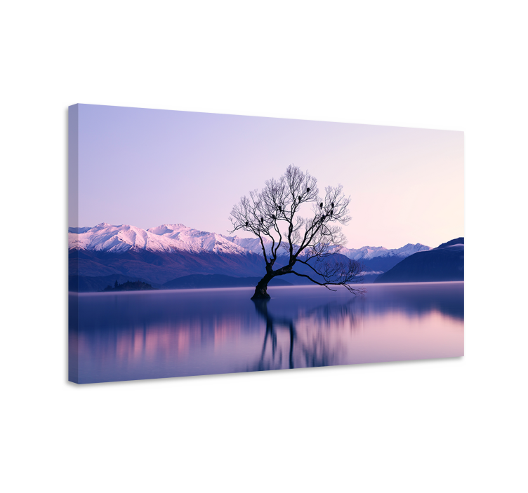 silence in the mountain landscape canvas - TenStickers