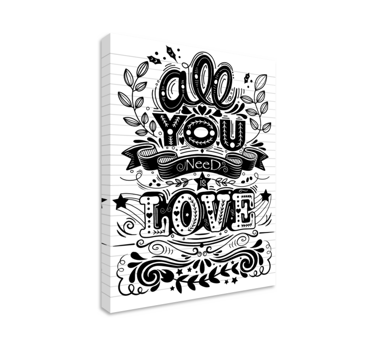 Quote canvas everything you need - TenStickers