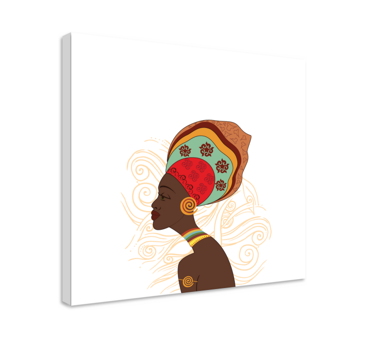People canvas elegant african silhouette - TenStickers