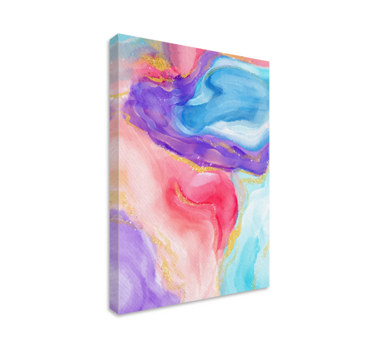Abstract wall art 1 fluid color flow art print - TenStickers