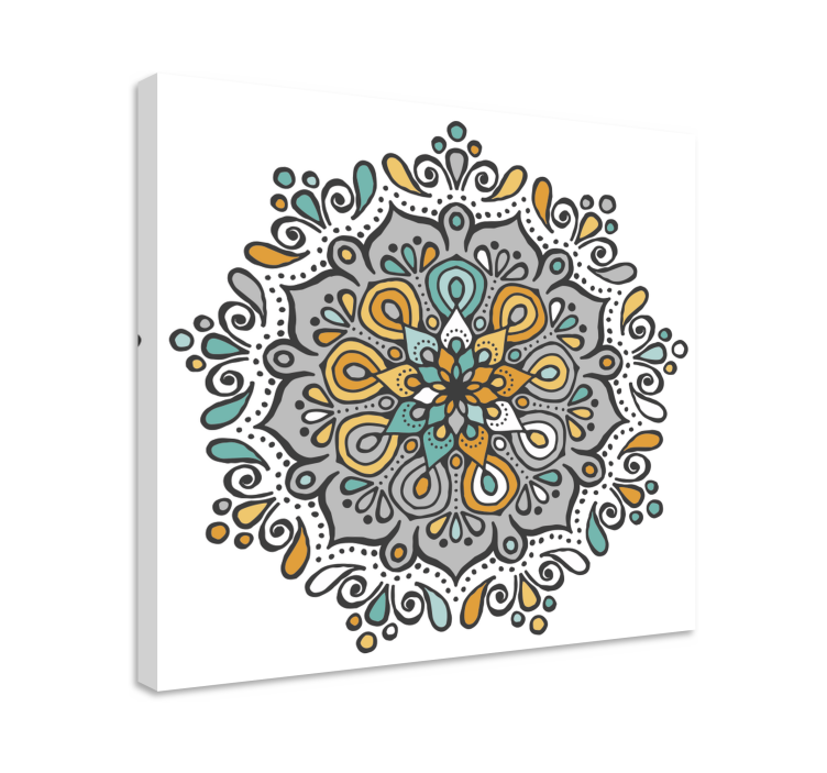 Mandala canvas with intricate mandala design - TenStickers