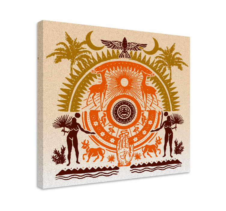 Buddha wall art spiritual nature landscape - TenStickers