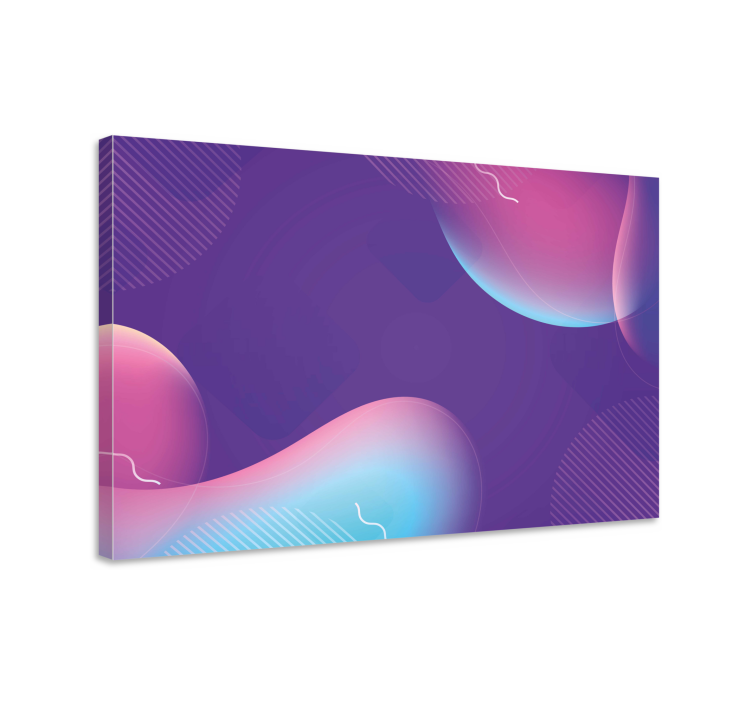 Modern canvas art abstract fluid shapes - TenStickers