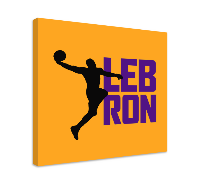 Sports canvas art of a dynamic basketball player - TenStickers