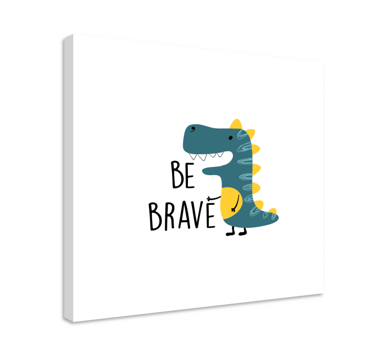 Dinosaur be brave nordic art prints - TenStickers