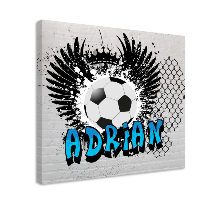 Sports canvas art soccer inspired artwork - TenStickers