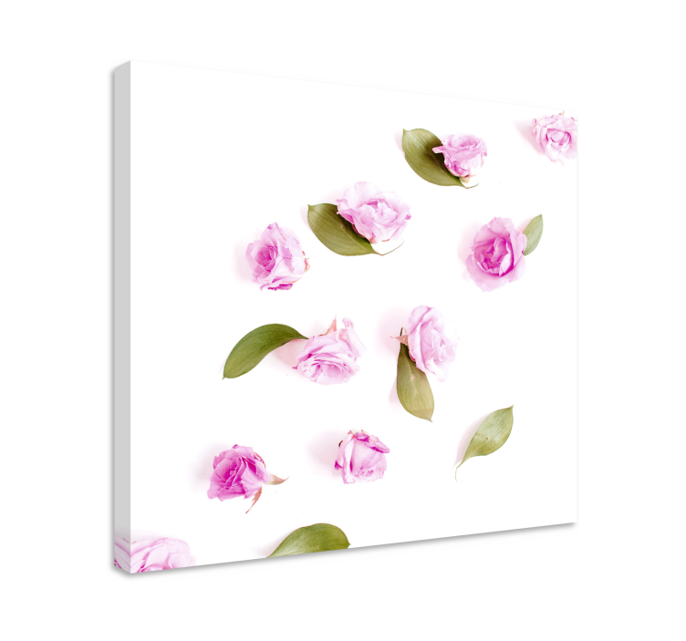Delicate Pink Roses Flowers  canvas - TenStickers